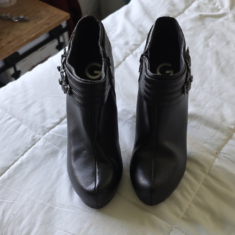 G by Guess Dark Gray Ankle Booties